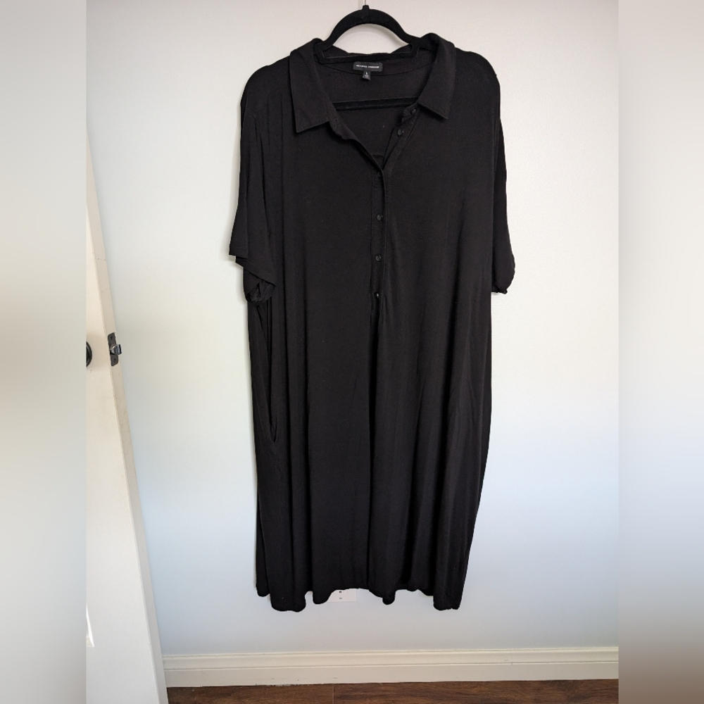 Final weeks bundle & save  Universal Standard Black Liquid Jersey Polo Dress